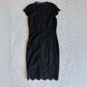 Elegant Black Lace Dress